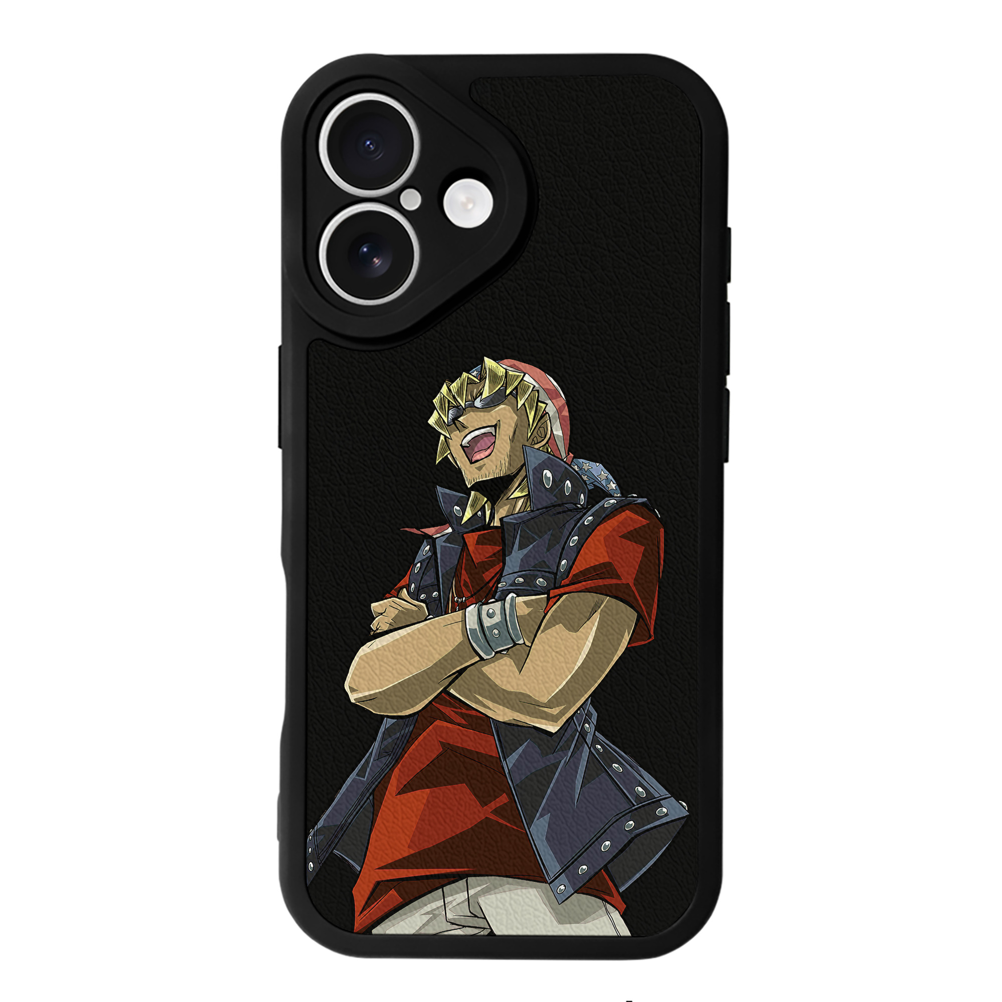 （画像用） 遊☆戯☆王 Yu-Gi-Oh! 【iPhone 16シリーズ対応】シリコンスマホケース（レザー調） 材質：シリコン